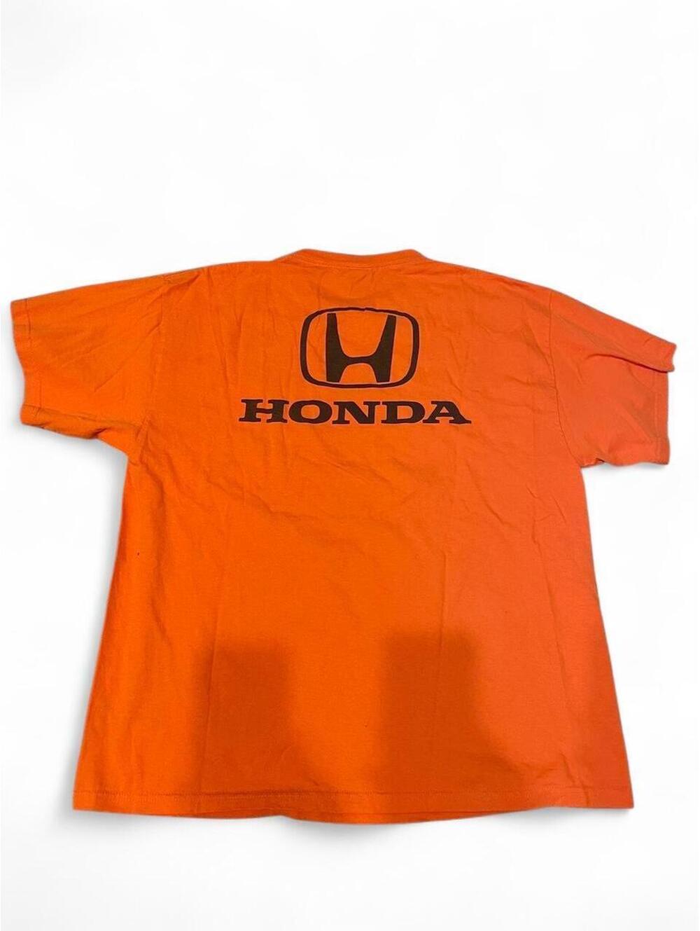 Vintage Honda Anaheim Ducks T-shirt with black Honda logo, size XL